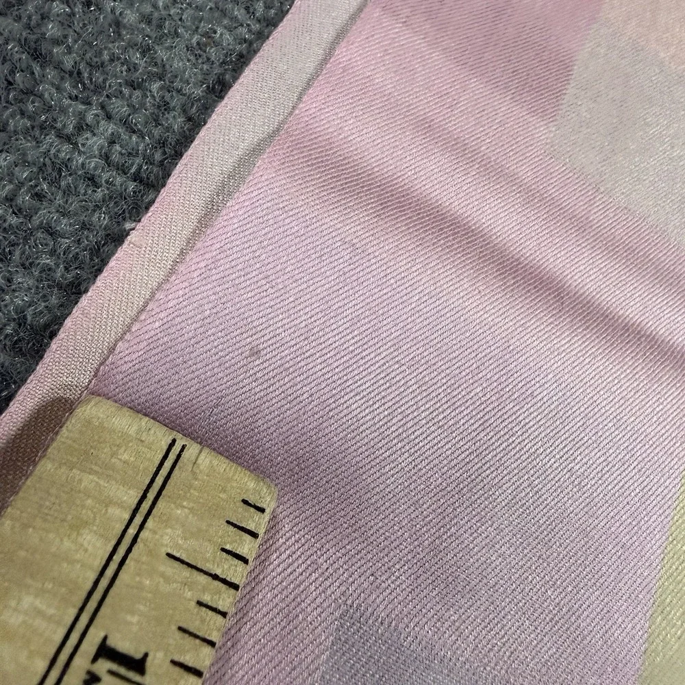 Brooks Brothers Silk Scarf Multicolor Pastels Tassel Rectangle Luxury 72